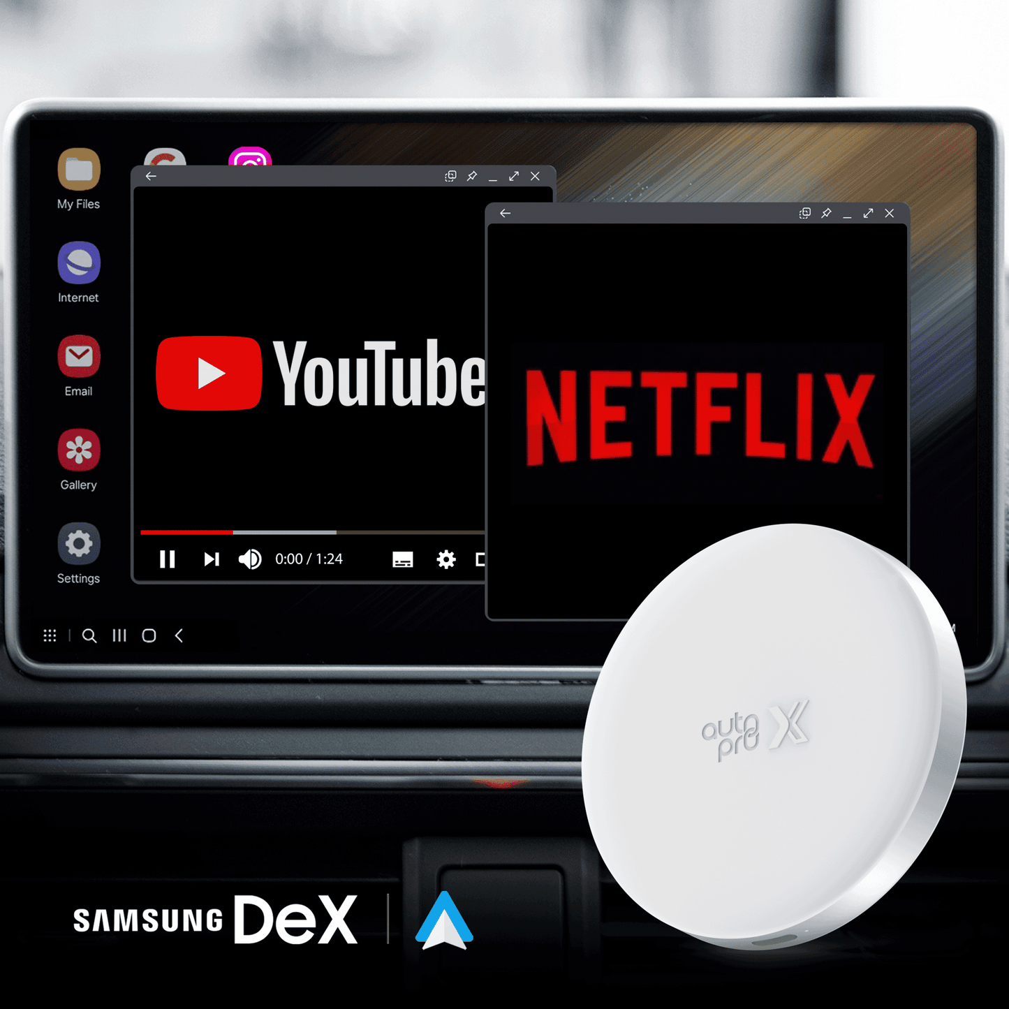 AutoPro X Wireless Android Auto with Samsung DeX